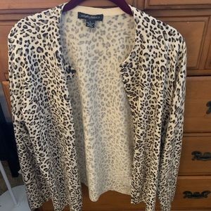 Cute cheetah print sweater!